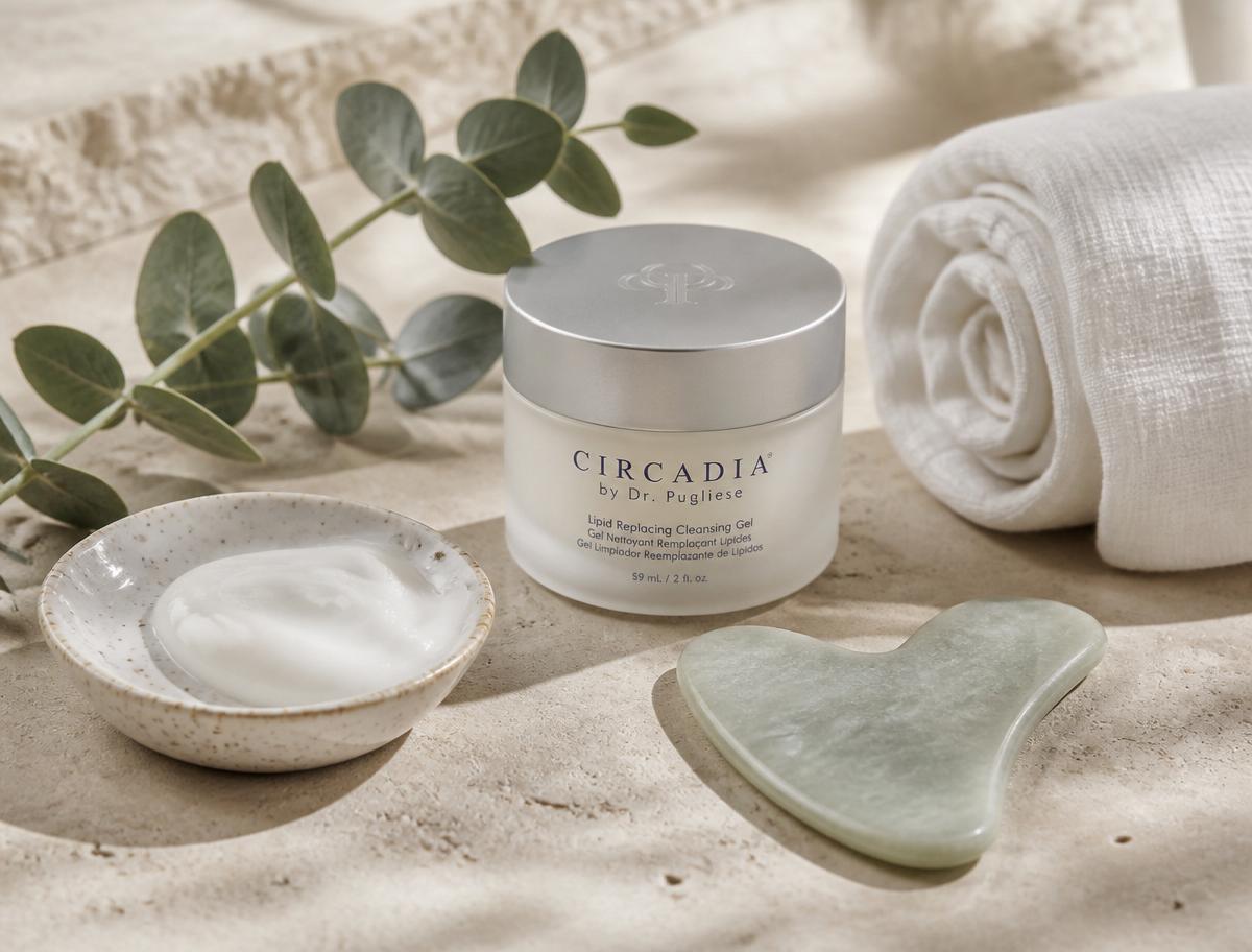 Curated Circadia skincare products and soothing tools for sensitive, balanced skin